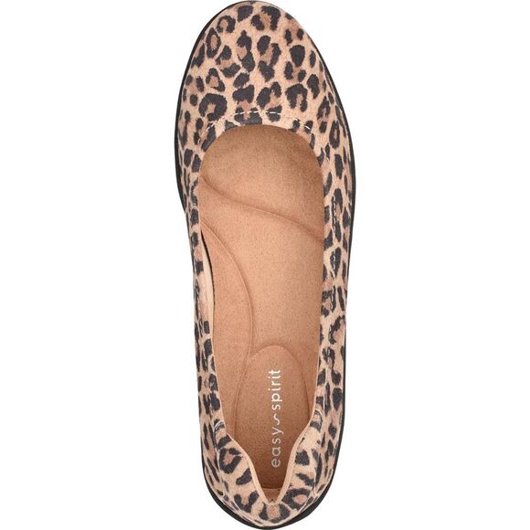 Easy Spirit Gabbie Women's Suede Leopard Print Slip On Ballet Flats NWT - Picture 5 of 5